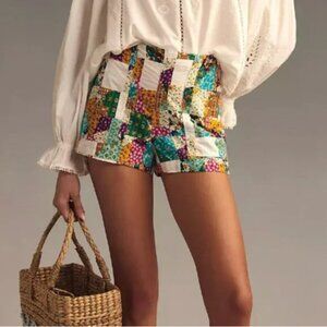 Anthropologie Pilcro Patchwork Shorts